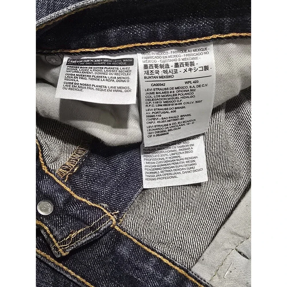 Levi's 559 Relaxed Straight Fit Men's 40x30 Dark Wash Blue Denim Jeans - NWT